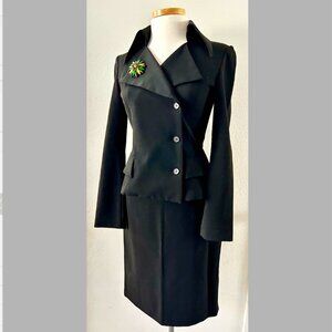 Y2K 90s XOXO 2pc Set  hourglass Blazer jacket & pencil skirt  size S